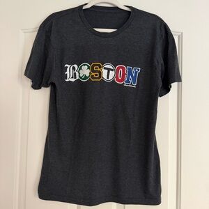 Boston Graphic Tee Chowdaheadz Gray Shirt